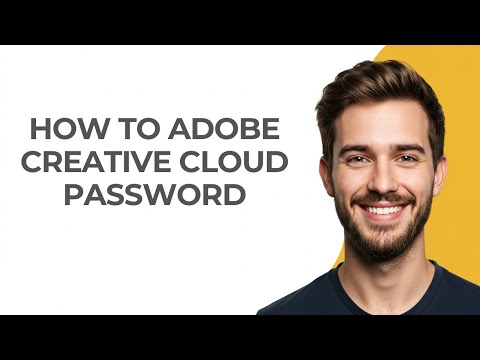 How to Adobe Creative Cloud Password - GUIDE!