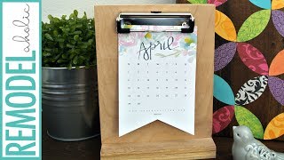 Easy Last-Minute Gift Idea! DIY Desk Calendar Stand + Printable Calendar screenshot 4