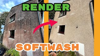 Is Soft Wash the Best Method for Cleaning Roughcast Render?