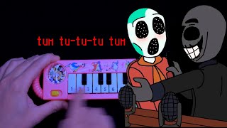 tu tu tuuuuu aaaah meme ( animation doors) Rush and ambush / 1$ piano tutorial