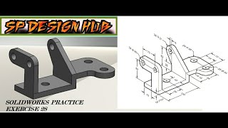 Famous SOLIDWORKS PRACTICE EXERCISE 28 || Solidworks Tutorial Wealth