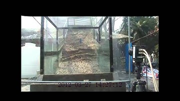 Landslide simulation experiment (The failure of the whole slope)