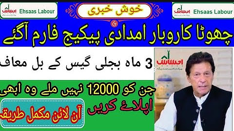 How To Apply For Ehsaas Labour program | Chota Karobar Online Registration | Ehsaas cash 12000