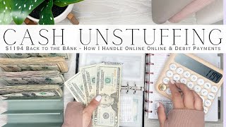 Cash Unstuffing & Condensing | Online Amazon Purchases | $1194 Back to the Bank