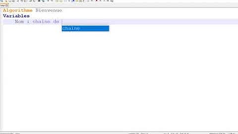 Exercice corrige 2  Algorithme de bienvenue qui affiche le nom et l