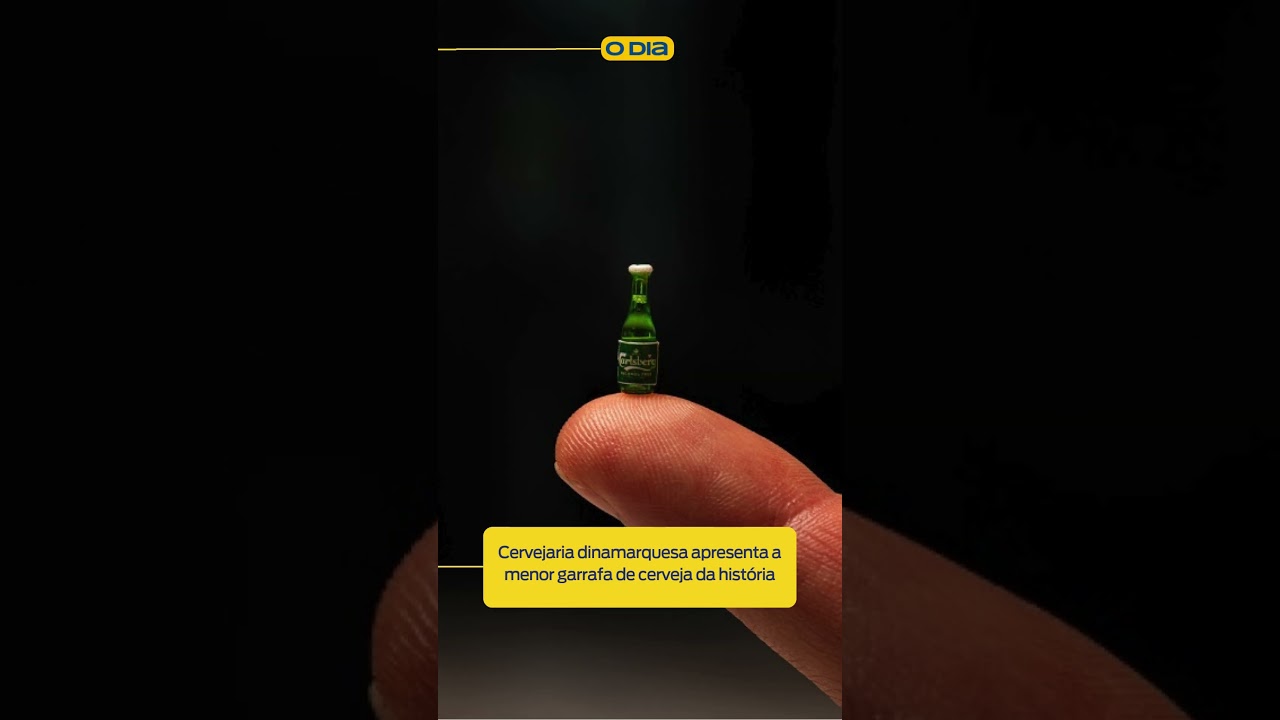 Cervejaria dinamarquesa apresenta a menor garrafa de cerveja da história