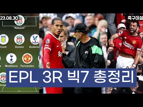 EPL) 2023-24 3R 빅7 총정리(맨시티, 리버풀, 아스널, 맨유, 첼시, 뉴캐슬)