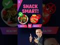 Healthy vs Unhealthy Snacking 🍎🍫 | क्या चुनें बेहतर सेहत के लिए? | Weight Loss Tips#youtubeshorts