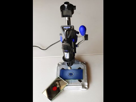 Using the Dremel 220 Rotary Workstation to start a signal mirror aimer