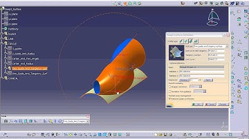 Sweep Surface Circle Two guides and tangency surfaces