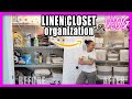 REALISTIC Linen Closet Transformation! (Before & After) YOU Can Do This!