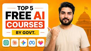Top 5 FREE AI Courses by Government of India 2026 | Free Certificate 🎓