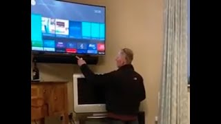 Man Falls For Cracked Tv Screen Prank And Sets Up Old Television As Replacement