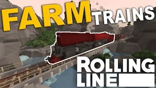 HUGE RED BIG BOY!  -  Rolling Line VR Toy Train Simulator  -  Map  -  FARM  -  Longer Video