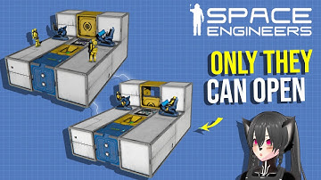 Security Clearance Door Using Automatons, Space Engineers