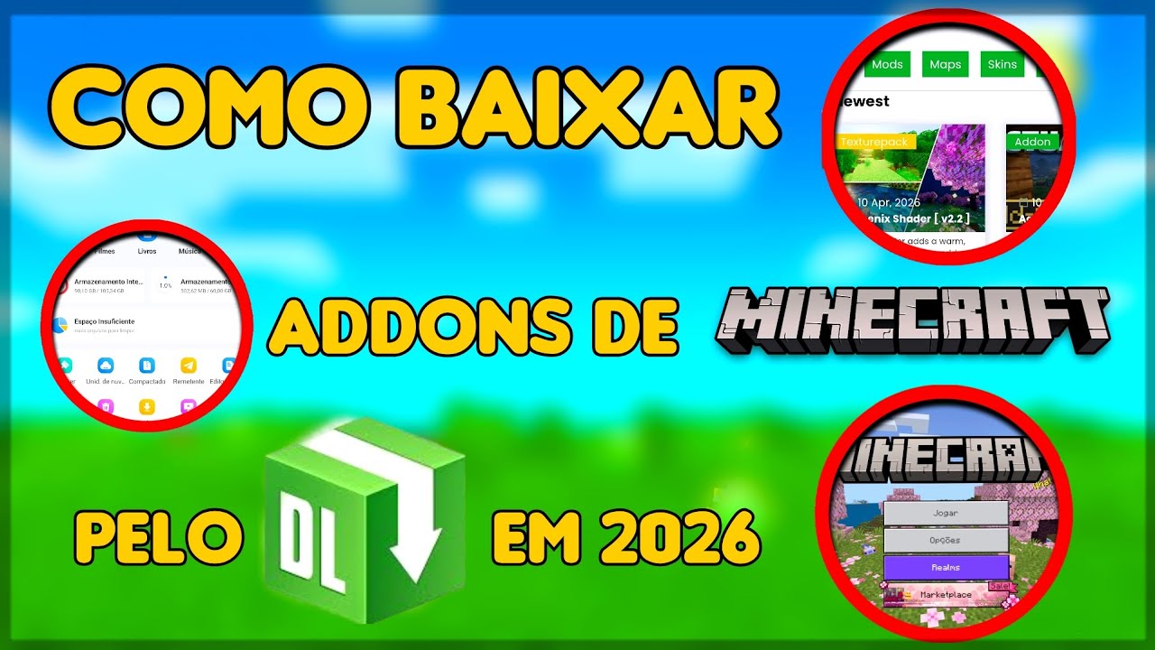 COMO BAIXAR ADDONS DE MINECRAFT BEDROCK PELO MCPEDL - YouTube