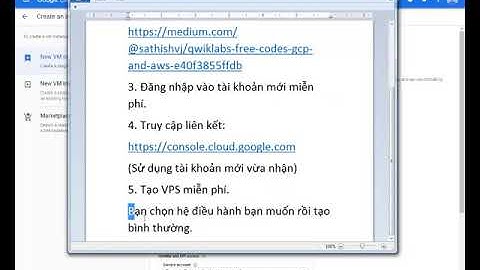 Hướng dẫn tạo VPS Google miễn phí  Đăng ký vps google không cần visa  vps google cloud windows