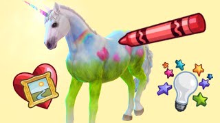 I turned sims 4 horses into art…