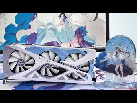 Unboxing of Yeston RX 7700XT Sakura Graphics Cards🌸 Love the