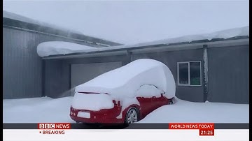 Weather Events 2019 - Unseasonal early snow strikes (USA) - BBC News - 29th September 2019