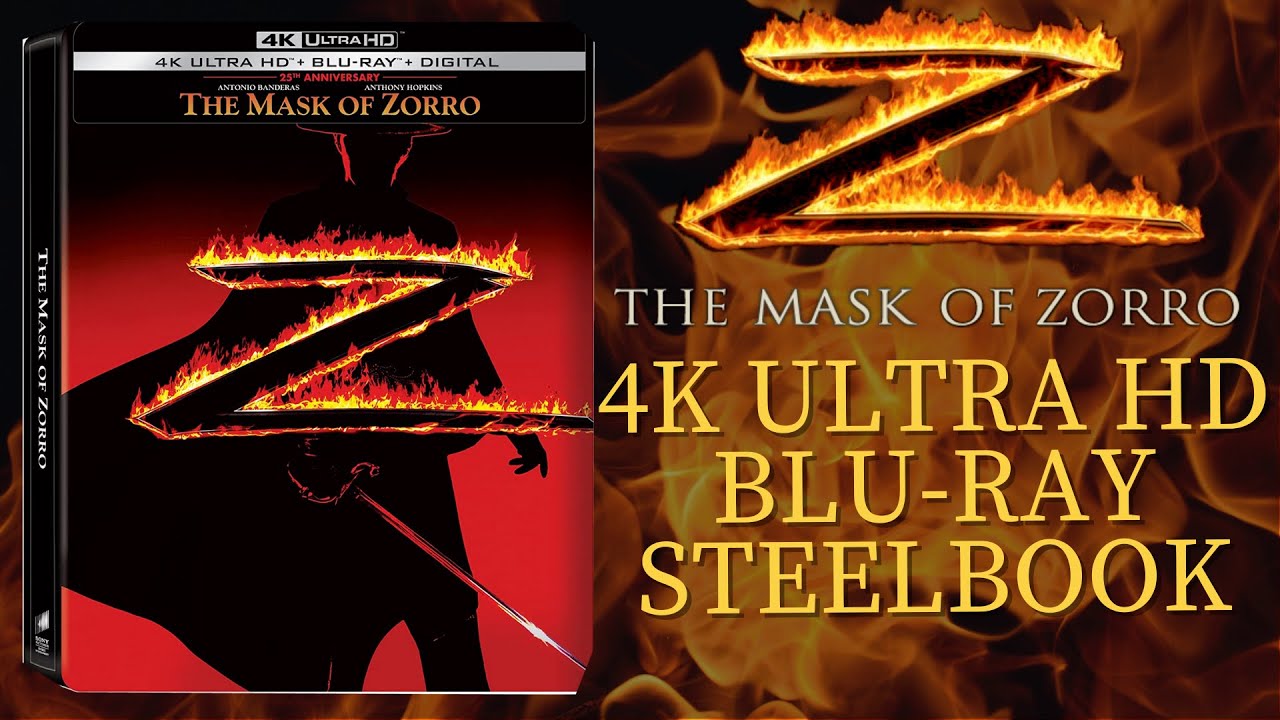 The Mask Of Zorro 4K Ultra HD + Bluray Steelbook YouTube