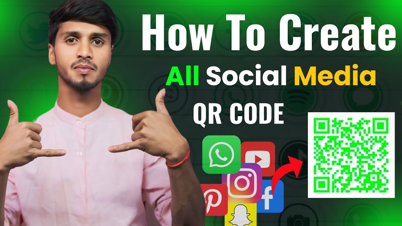 How to Create a All Social Media QR Code || Social Media QR Code Kaise ...