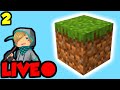 Playing Minecraft One Block Survival LIVE (Day 2)