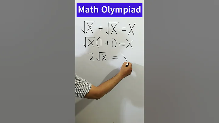 A Nice Olympiad Algebra Problem #short #olympiad #mathematics #maths #algebra