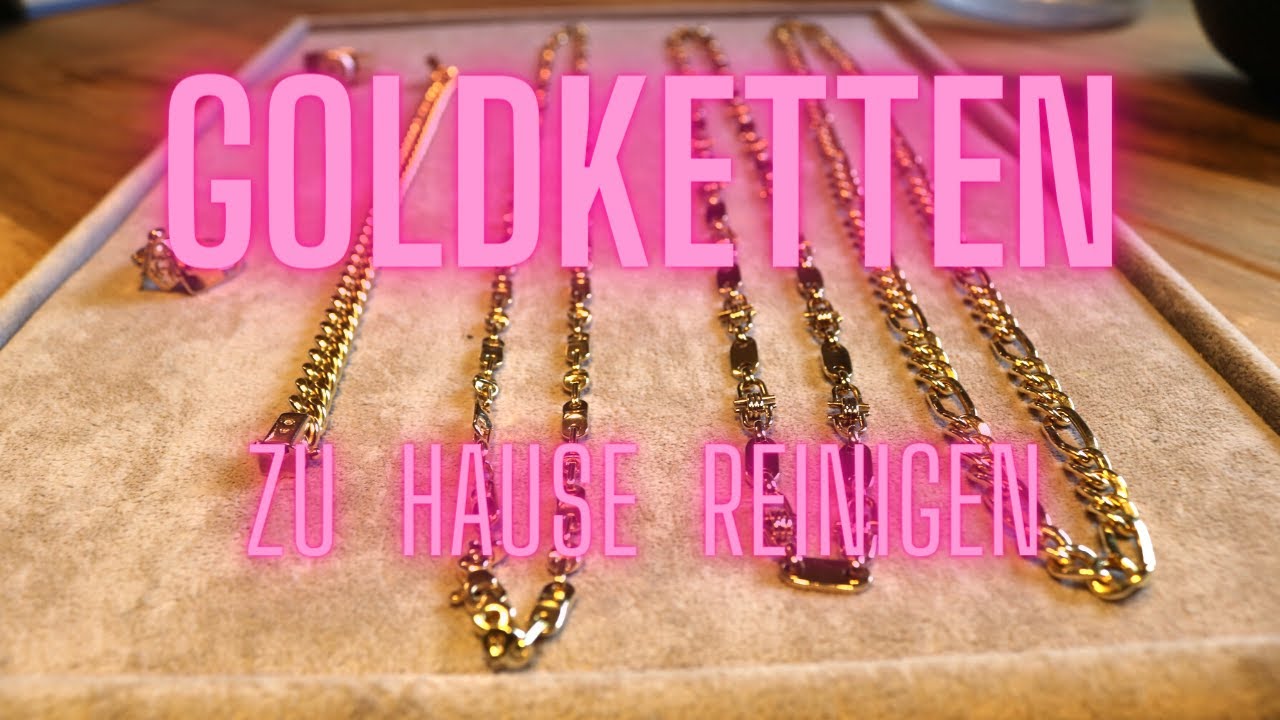 Angelaufene Goldkette Reinigen