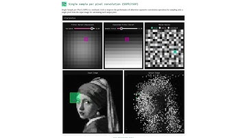 1 Sample Per Pixel 2D Convolution