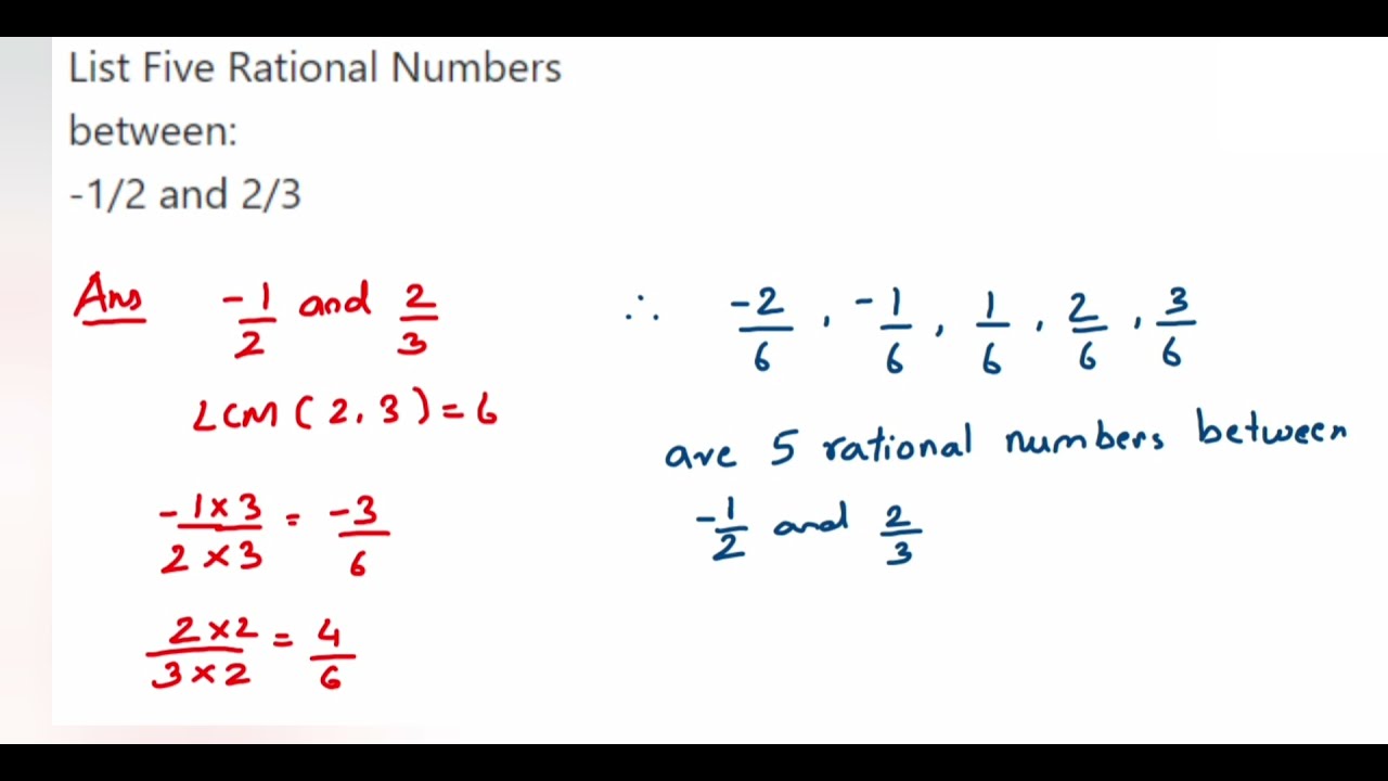 find-5-rational-numbers-between-1-2-and-2-3-class-8-and-7-maths