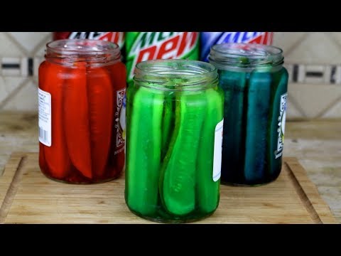 Mountain Dew Infused Pickles | Fun Food Hacks to Try