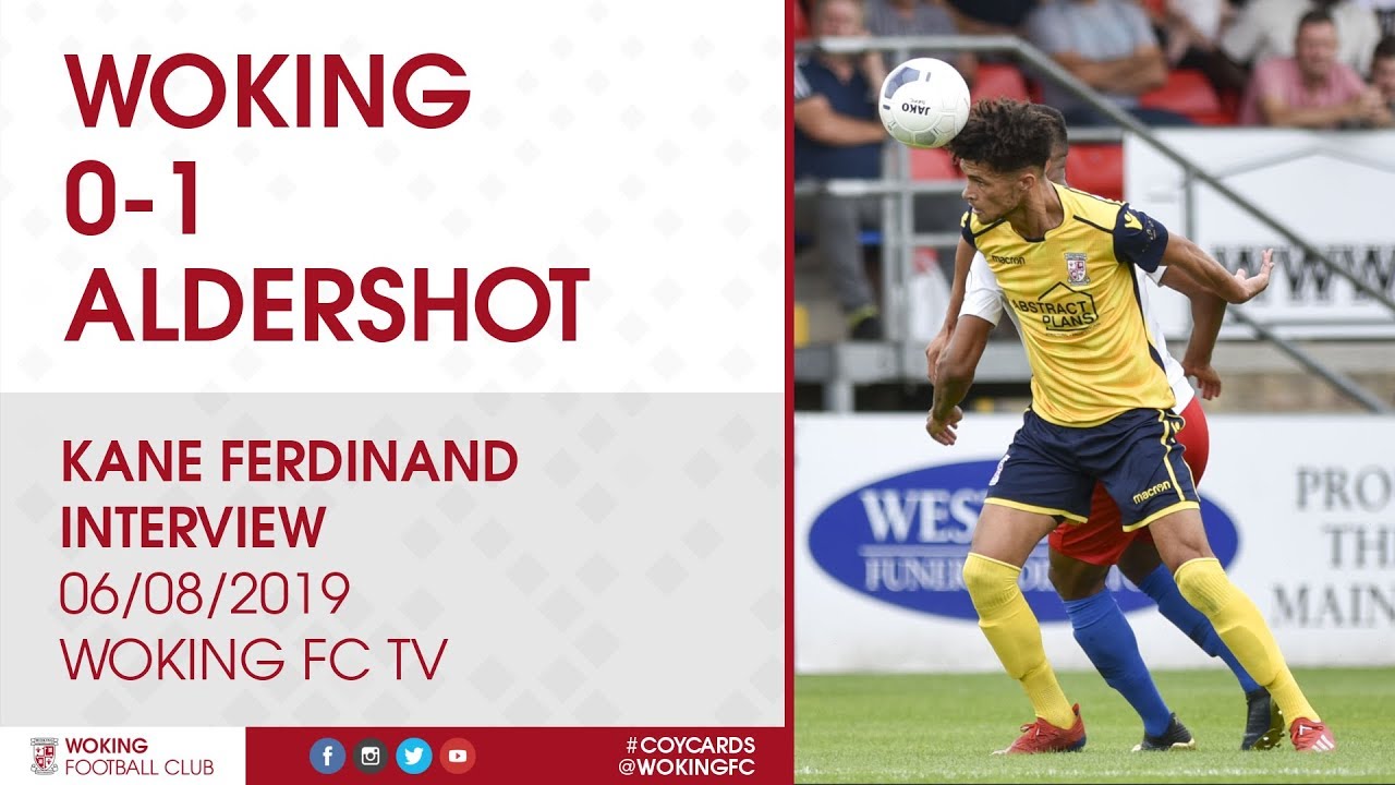 national league volley Woking 0-1 Aldershot Town | Kane Ferdinand Interview