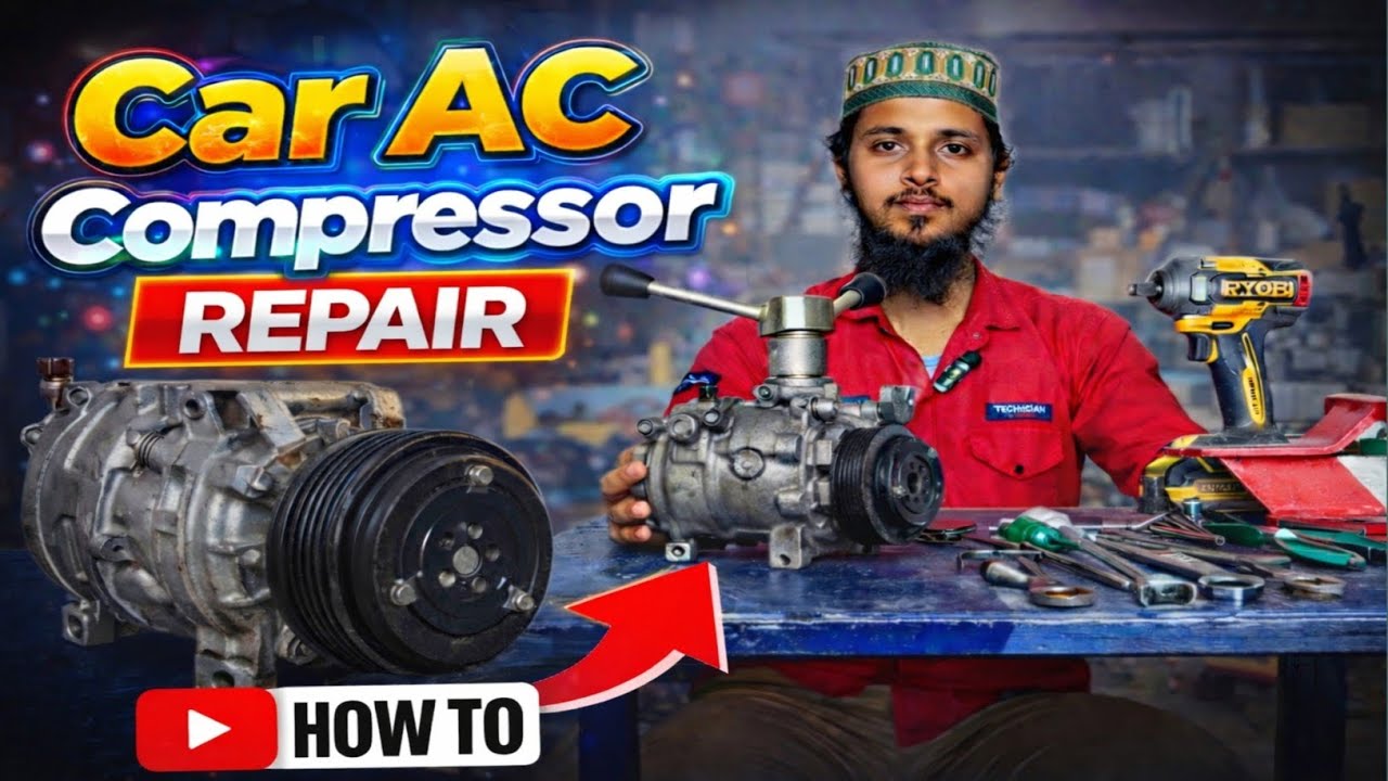 Car Ac Compressor Repair || Ac Bearing Change || Step By Step Guide 