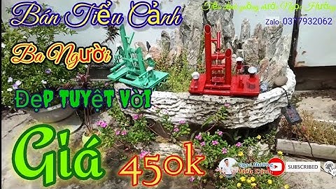 TIỂU CẢNH //Bán tiểu cảnh guồng nước giá 450k Quá Đỉnh//出售微型水车//beautiful waterwheel miniatures