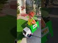 🚛 Tyler’s Garbage Truck Costume in Action! 🔥 #GarbageTruckCostume #WasteManagementCostume #Shorts
