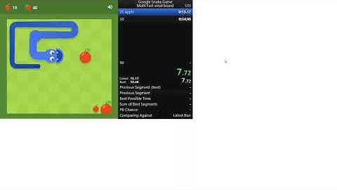 Google Snake Multi Fast Small 25 Apples in 9.9s (Former WR)