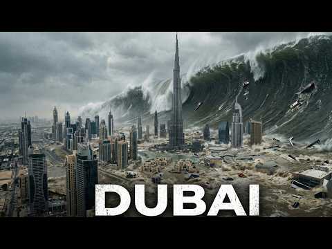 Dubai Tsunami: Giant Wave Bigger Than Skyscrapers Destroys the City (AI FICTIONAL)