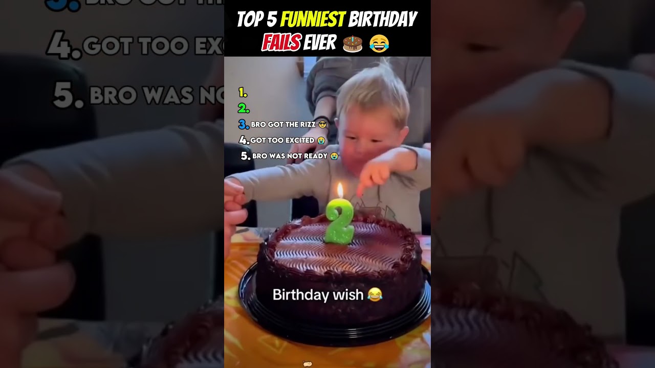 Ranking Top 5 Funniest Birthday Fails Ever 🎂😂