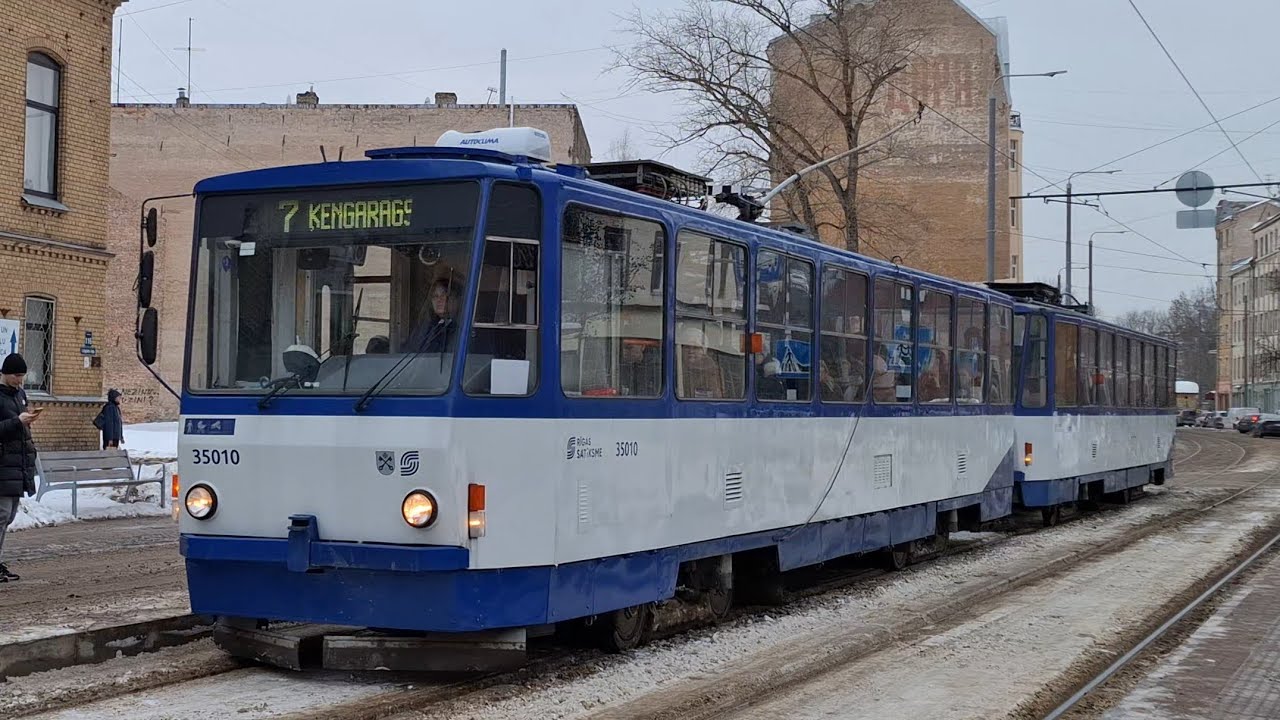 Tatra T3MR- 35010 + 35021 (Daugavpils iela)
