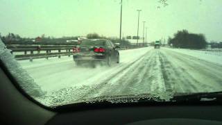 Volkswagen Passat Tdi 2012 On Highway - Snow