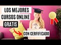 ¡LOS MEJORES 5 😱 CURSOS ONLINE GRATUITOS QUE DEBES HACER! | Certificados Gratis Online 🧠