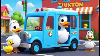 Duck Doctor Uses The Mobile Health Truck 3D Animated Nursery Rhyme For Kids Fun Animal And