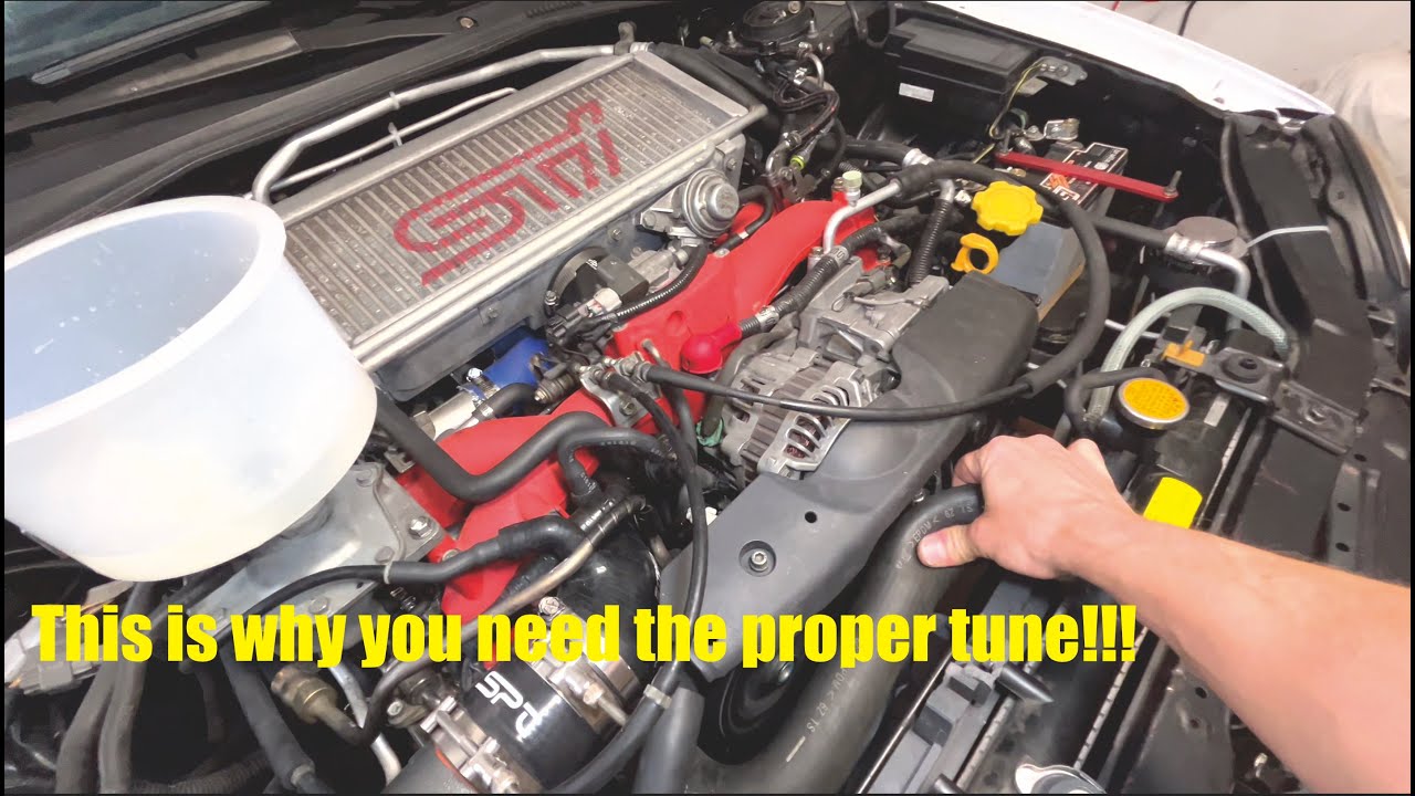 The 03 Subaru WRX (bugeye) is drivable! How to burp coolant & power