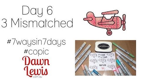 Copic Blending on a Budget, 3 mismatched marker blend - Day 6