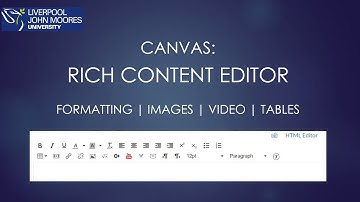 Canvas   Rich Content Editor