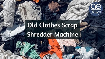 Cloth shredder , Fabric, Old clothes Shredding Machine | Textile Waste Crusher #textileindustry
