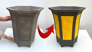 Ideas To Make Beautiful Cement Flower Pots - Extreme Creativity