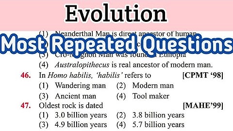 evolution mcq || evolution mcqs || biology most repeated questions (16)