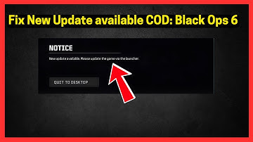 Fix New update available Please update the game via the launcher in Black Ops 6